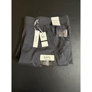 Dash Kate Comfort Waist Bermuda Shorts Charcoal Gray Plus Size 1X New